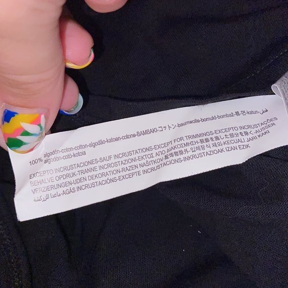 🌷 Zara Jewel Detail Black Balloon Long Sleeve Top Size S - Picture 8 of 11